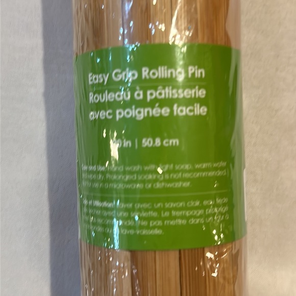 Core bamboo, easy, grip, rolling pin - Picture 4 of 4